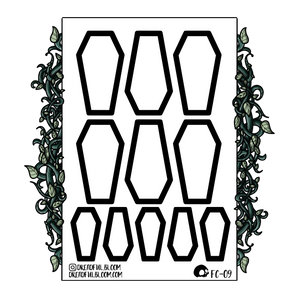 Black Coffins | Sticker Sheet