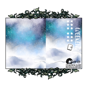 Snow Bright | Vertical One Page Sticker Kit