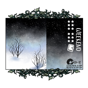 Darkness Falls | Vertical One Page Sticker Kit