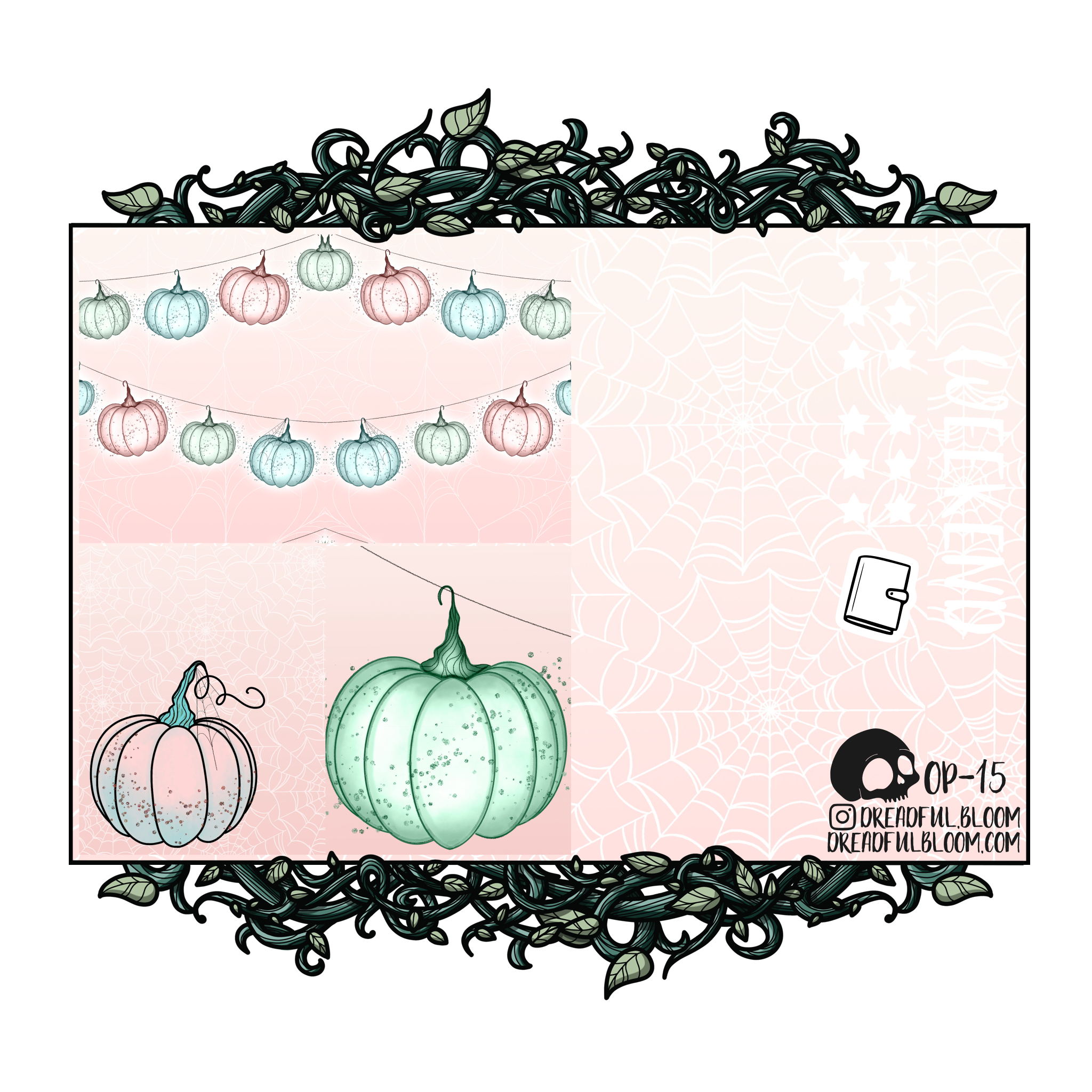 Pretty Pumpkins | Vertical One Page Sticker Kit